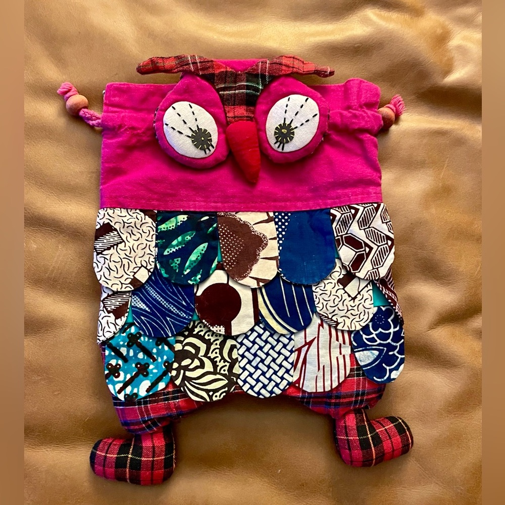 Peppercorn Kids Owl Patchwork Backpack